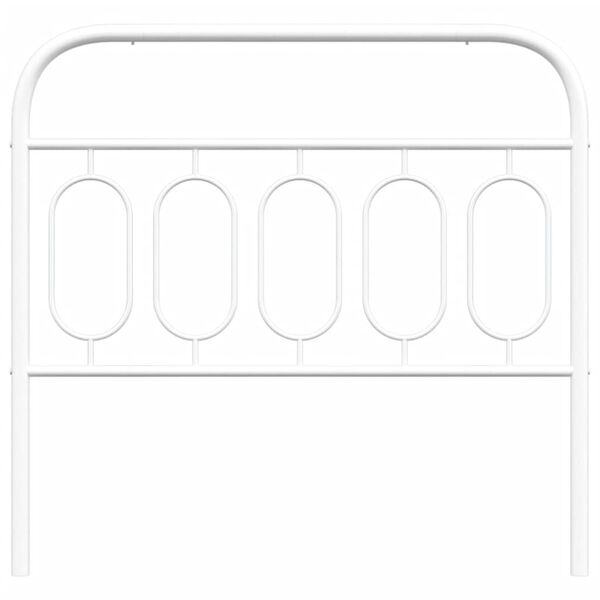 vidaXL Huvudgavel metall vit 100 cm