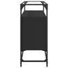 vidaXL Skänk med glasskiva svart 98x35x81 cm konstruerat trä