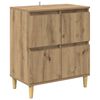 vidaXL Sideboard Artisan Ek 60 x 35 x 70 cm Konstruerat tr&auml;