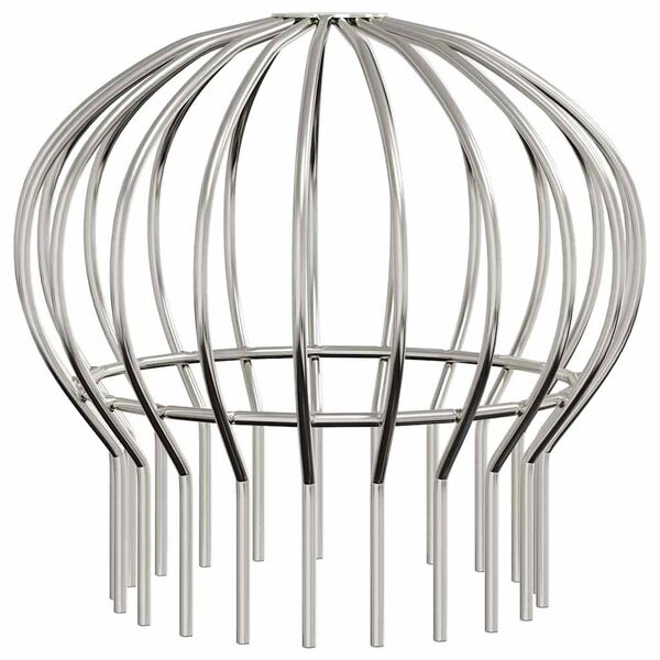 vidaXL Takr&auml;nnans l&ouml;vskydd 8 pcs Silver 160 mm Rostfritt st&aring;l