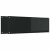 vidaXL K&ouml;ksskydd 2 pcs Svart 120 x 40 cm h&auml;rdat glas