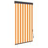 vidaXL Rullgardin utomhus 80x250 cm vit och orange