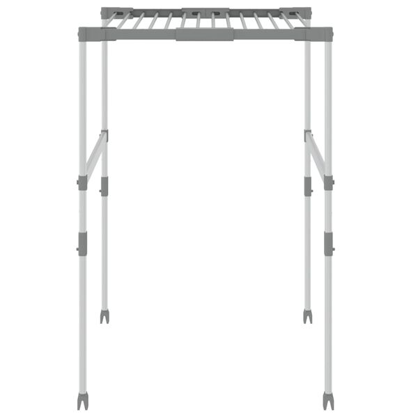 vidaXL Torkställ 83x (50-55) x (40-85) cm aluminium