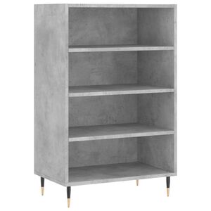 vidaXL H&ouml;gsk&aring;p betonggr&aring; 57x35x90 cm konstruerat tr&auml;