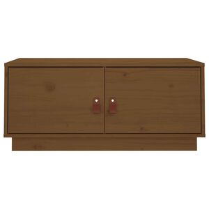 vidaXL Soffbord honungsbrun 80x50x35 cm massiv furu