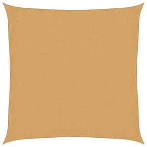 vidaXL Solsegel 160 g/m&sup2; fyrkantig sand 2,5x2,5 m HDPE