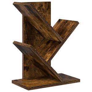 vidaXL Tr&auml; Bokhylla 3-Tier 30 x 18 x 40 cm Konstruerat tr&auml; R&ouml;kt ek