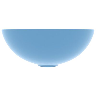 vidaXL Handfat keramik ljusblå rund