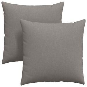 vidaXL Sofakuddar 2 pcs Taupe 80 x 80 cm tyg