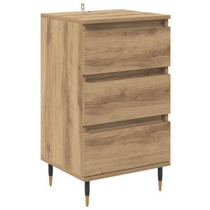 vidaXL Sideboard med l&aring;da artisan ek 35 x 40 x 70 cm Konstruerat tr&auml;