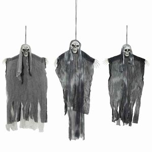 vidaXL Halloween H&auml;ngande Sp&ouml;ke 3 st Svart 66 x 110 cm Polyester