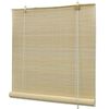 vidaXL Rullgardin bambu 80x220 cm naturlig