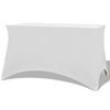 vidaXL Bords&ouml;verdrag stretch 2 st vit 243x76x74 cm
