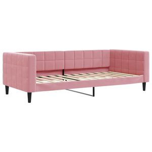 vidaXL Dagb&auml;dd rosa 90x200 cm sammet