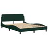 vidaXL Bed Frame without Mattress Dark Green 120x200 cm Velvet