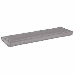 vidaXL Kudde Oxford Tyg Gr&aring; 140 x 40 x 8 cm