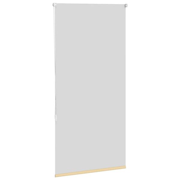 vidaXL Rullgardin m&ouml;rkl&auml;ggningsbeige 80x175 cm tyg bredd 75,7 cm