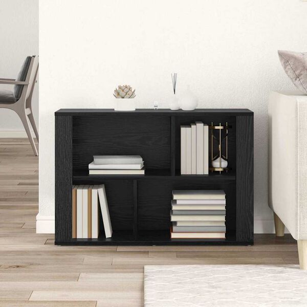vidaXL Sideboard Svart Ek 80 x 30 x 53 cm Konstruerat tr&auml;