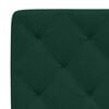 vidaXL Bed with Mattress Dark Green 140x190 cm Velvet