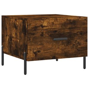 vidaXL Soffbord r&ouml;kf&auml;rgad ek 50x50x40 cm konstruerat tr&auml;