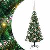 vidaXL Konstgjord F&ouml;rbelyst Julgran Gr&ouml;n 120 cm PVC och metall