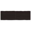vidaXL Bordsskiva m&ouml;rkbrun 160x50x(2-6) cm massivt tr&auml; levande kant
