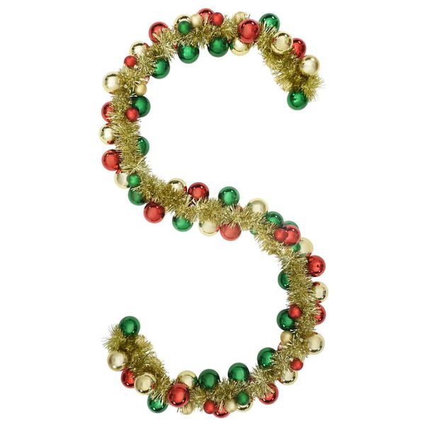 vidaXL Julkulagirland Flerf&auml;rgsdesign 186 cm Polystyren