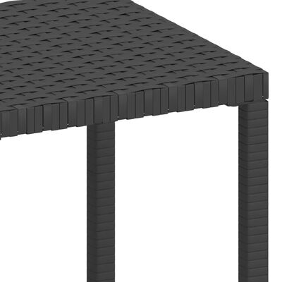 vidaXL Solsängar 2 st med bord konstrotting svart