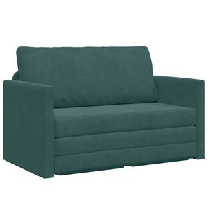 vidaXL Soffs&auml;ng M&ouml;rkgr&ouml;n 124 x 71 x 78 cm Sammet