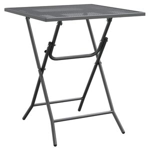 vidaXL Tr&auml;dg&aring;rdsbord 60x60x72 cm str&auml;ckmetall antracit