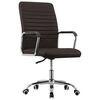 vidaXL Snurrbar kontorsstol brun tyg