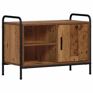 vidaXL TV-sk&aring;p 133 x 33 x 50 cm Gammalt tr&auml; Konstruerat tr&auml;