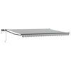vidaXL Manuell utdragbar markis med LED-lampor 5 x 3 m