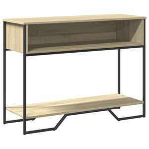 vidaXL Avlastningsbord sonoma ek 100x35x74,5 cm konstruerat tr&auml;