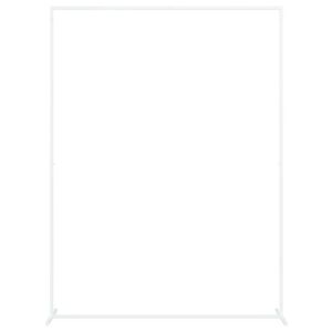 vidaXL Br&ouml;llopsb&aring;ge Vit 150 x 49,5 x 200 cm St&aring;l