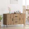 vidaXL Sideboard med l&aring;da Artisan Ek 100 x 36 x 60 cm Konstruerat tr&auml;