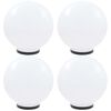 vidaXL Globlampor 4 st LED sf&auml;riska 40 cm PMMA