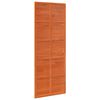 vidaXL Ladug&aring;rdsd&ouml;rr Vaxad brun 80 x 208 cm Massiv furu