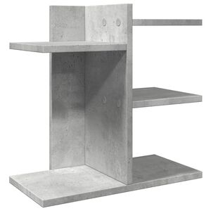 vidaXL Skrivbordshyllor betonggr&aring; 42x21,5x42 cm konstruerat tr&auml;