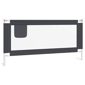 vidaXL S&auml;ngskena f&ouml;r barn m&ouml;rkgr&aring; 180x25 cm tyg