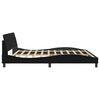 vidaXL Bed Frame "Dover" Black 193x203 cm Faux Leather