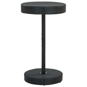 vidaXL Tr&auml;dg&aring;rdsbord svart 60,5x106 cm konstrotting