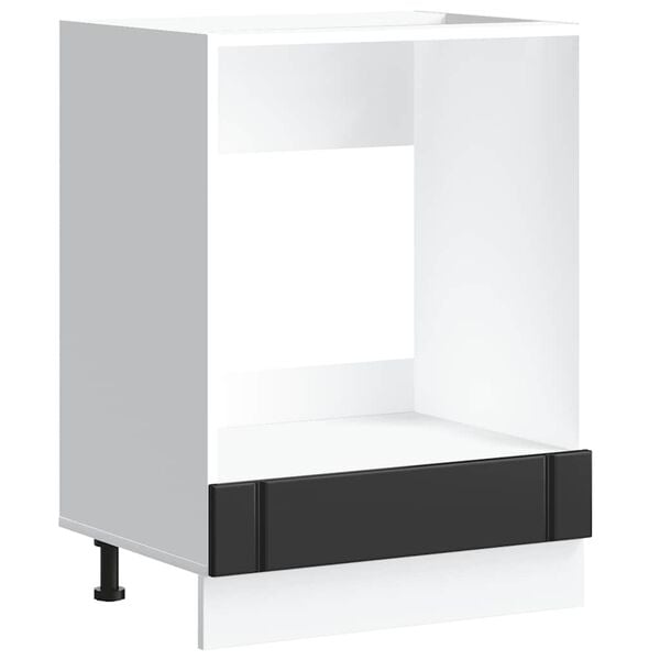 vidaXL Ugnssk&aring;p Lucca svart konstruerat tr&auml;