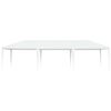 vidaXL Partytält 4x9 m vit
