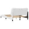 vidaXL Bed Frame without Mattress "Hvar" White 120x200 cm Faux Leather