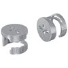 vidaXL Kammuttrar 2 st Silver 12 x 10 mm Metall
