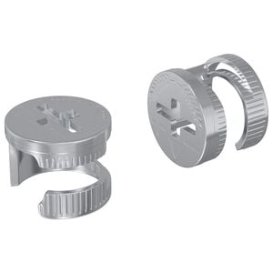 vidaXL Kammuttrar 2 st Silver 12 x 10 mm Metall