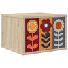 vidaXL V&auml;ggmonterad s&auml;nggavel ESSEN Sonoma-ek 36 x 33 x 25 cm