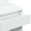 vidaXL Sminkbord med LED vit 100x40x120 cm