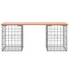 vidaXL Trädgårdsbänk gabion-design 103x31x42 cm massivt douglasträ